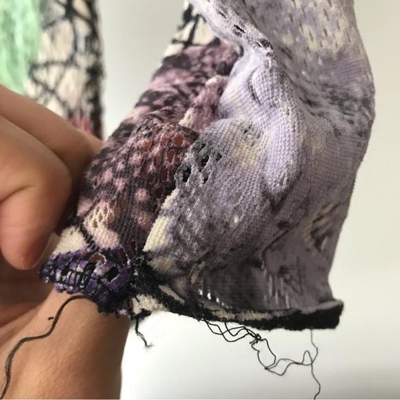 Jean Paul Gaultier Maille 90s vintage crochet sheer tattoo mesh top and skirt - Picture 5 of 9